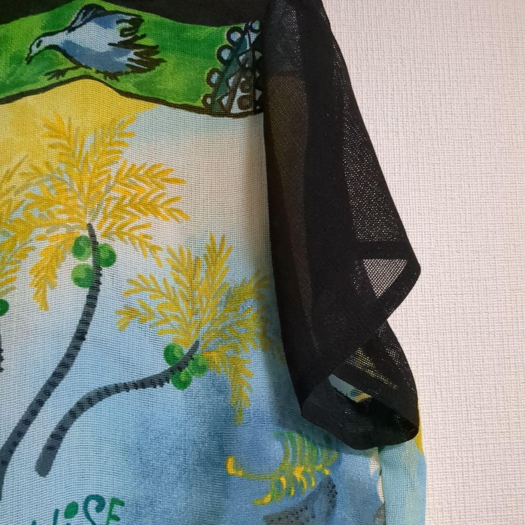 TOKUKO 1er VOL　チュニック　シースルー　黒　カラフル　半袖