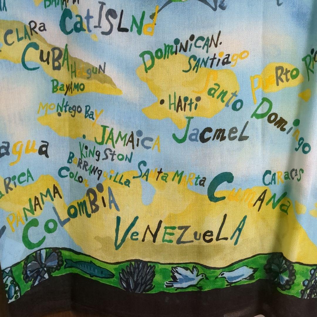 TOKUKO 1er VOL　チュニック　シースルー　黒　カラフル　半袖