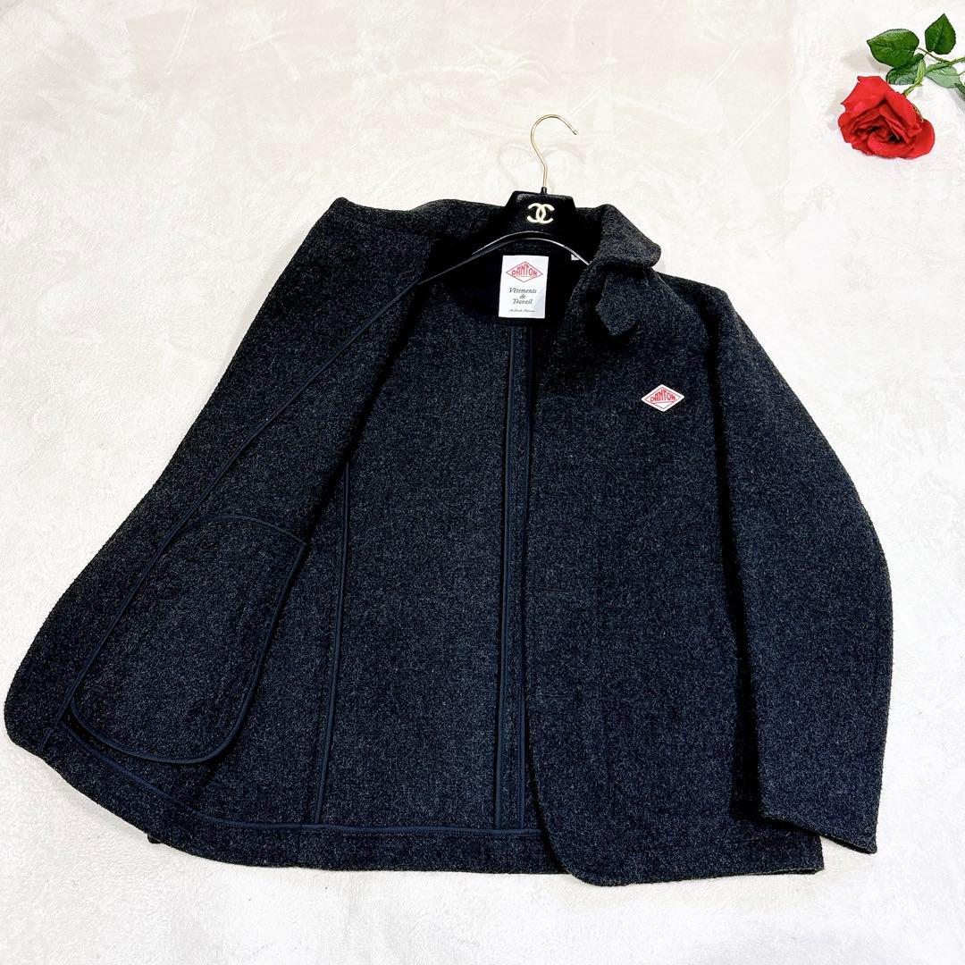 新品同様✨　danton ピーコート　ダークグレー　42 ウールモッサ