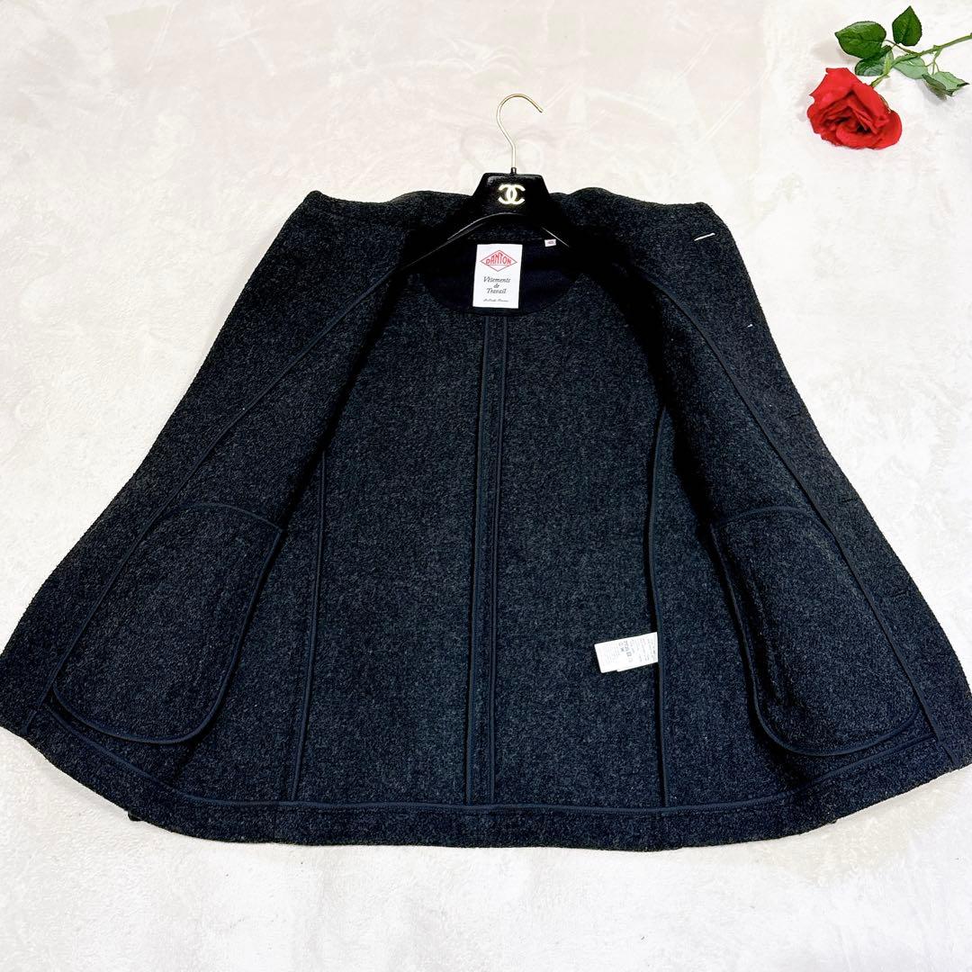 新品同様✨　danton ピーコート　ダークグレー　42 ウールモッサ