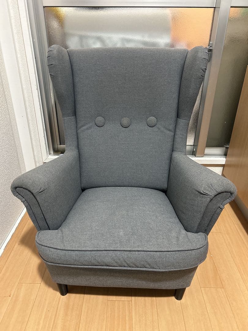 【送料込、組立不要】IKEA STRANDMON ストランドモン キッズ グレー