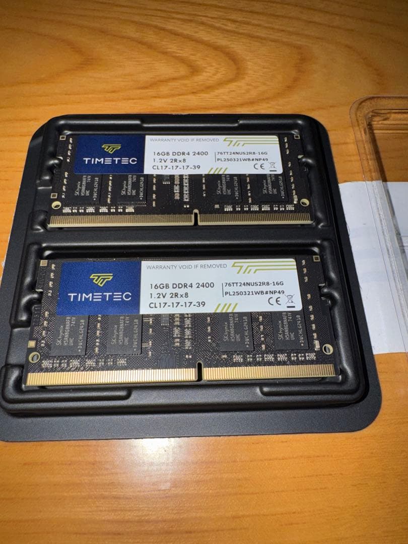 【新古】Timetec 32GB Kit (2x16GB) ノートPC用メモリ