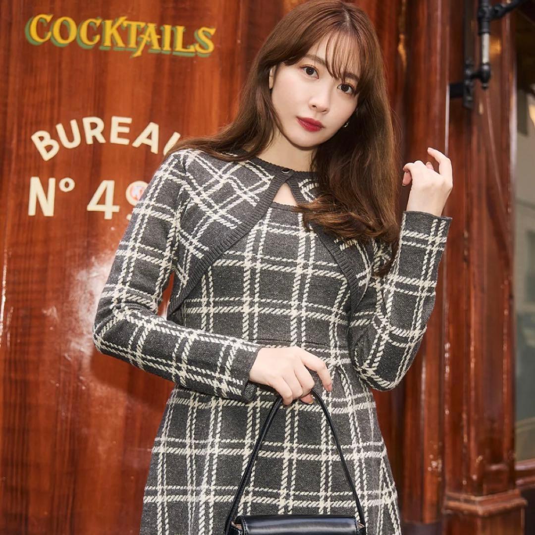 【美品✨】Pantheon Checked Knit Dress