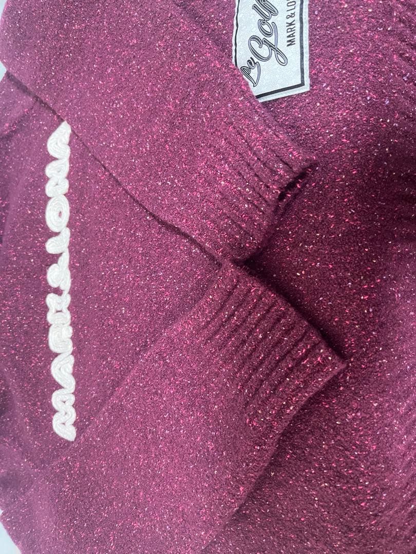 定価5万 美品 マークアンドロナ シルクアンゴラ混 ニット 38 ボルドー