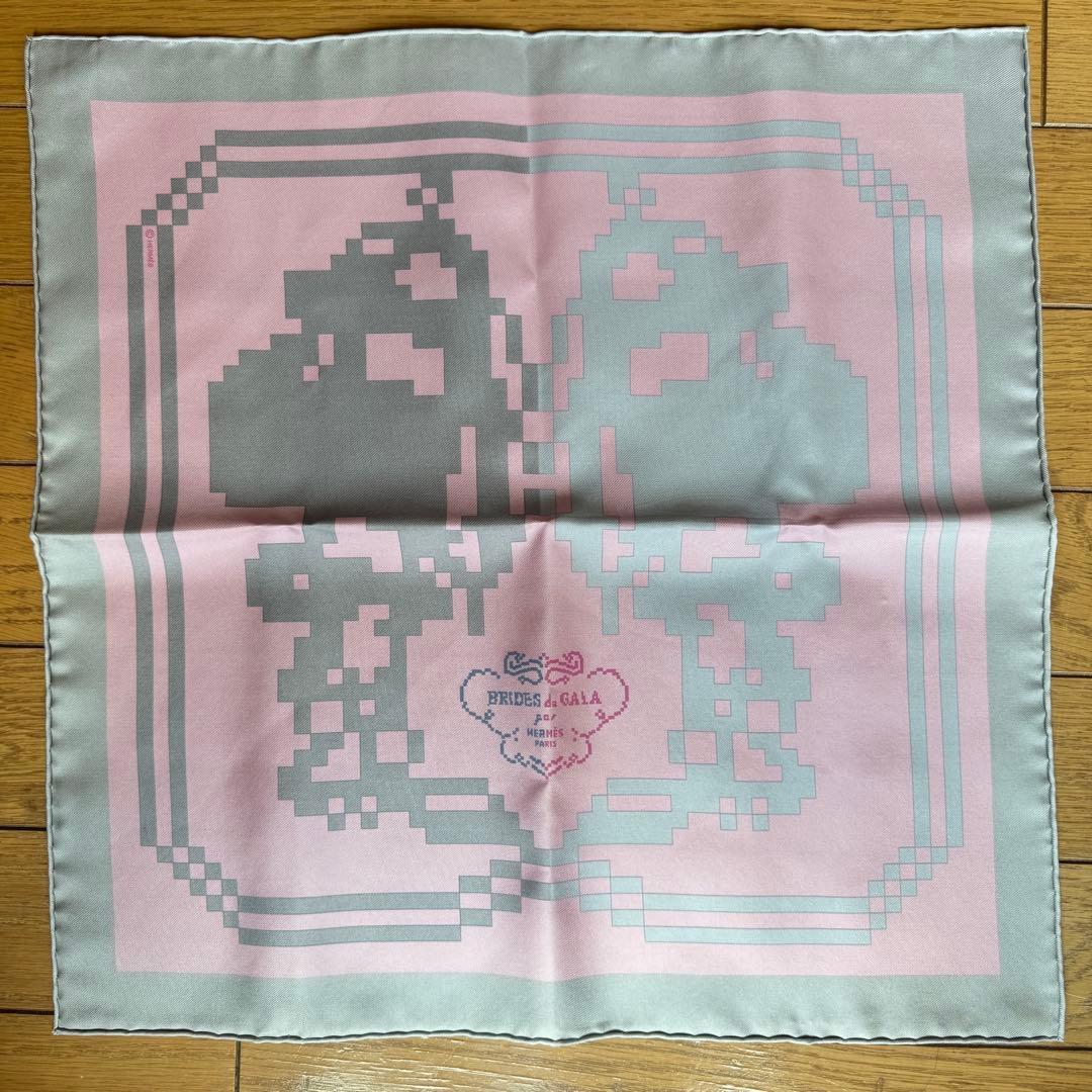 【専用箱付】HERMES エルメス ポケットチーフ プチカレ ハンカチ