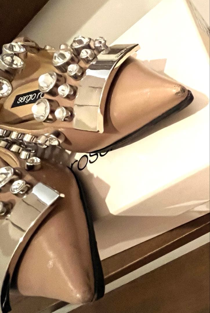 セルジオロッシ　Sergio Rossi フラットシューズ　ビジュー