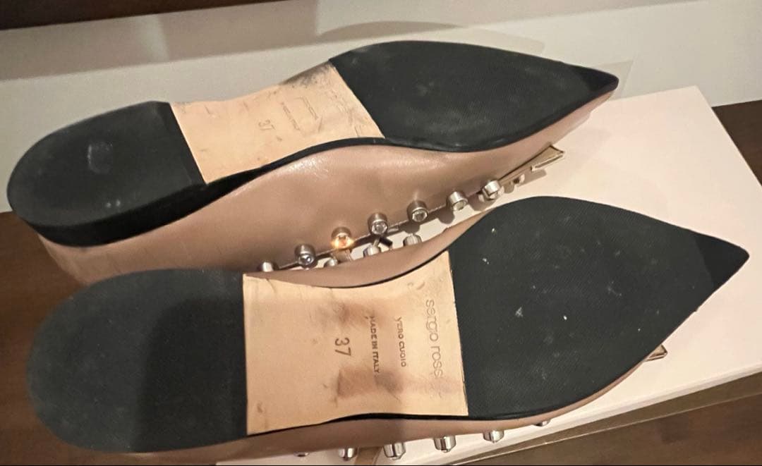 セルジオロッシ　Sergio Rossi フラットシューズ　ビジュー