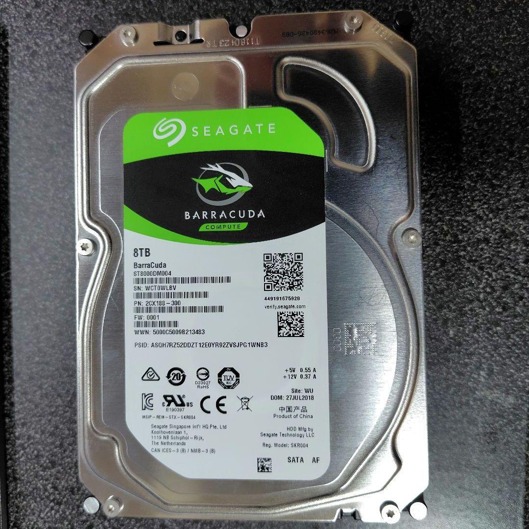 内蔵型ハードディスクドライブ Seagate Barracuda 8TB HDD (ST8000DM004)