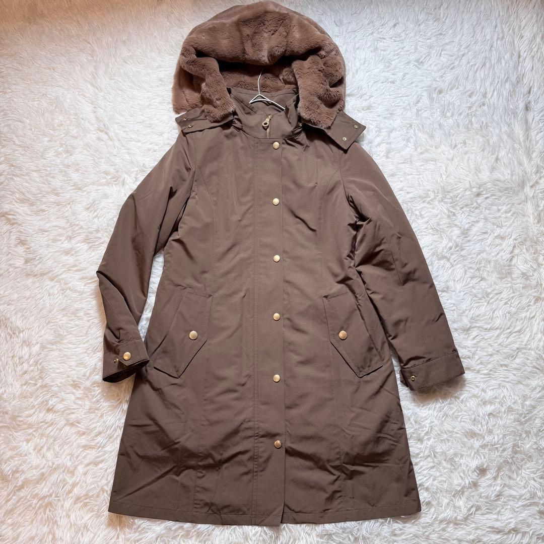 未使用級 ブルーレーベルクレストブリッジ モッズコート ファーフード ライナー付