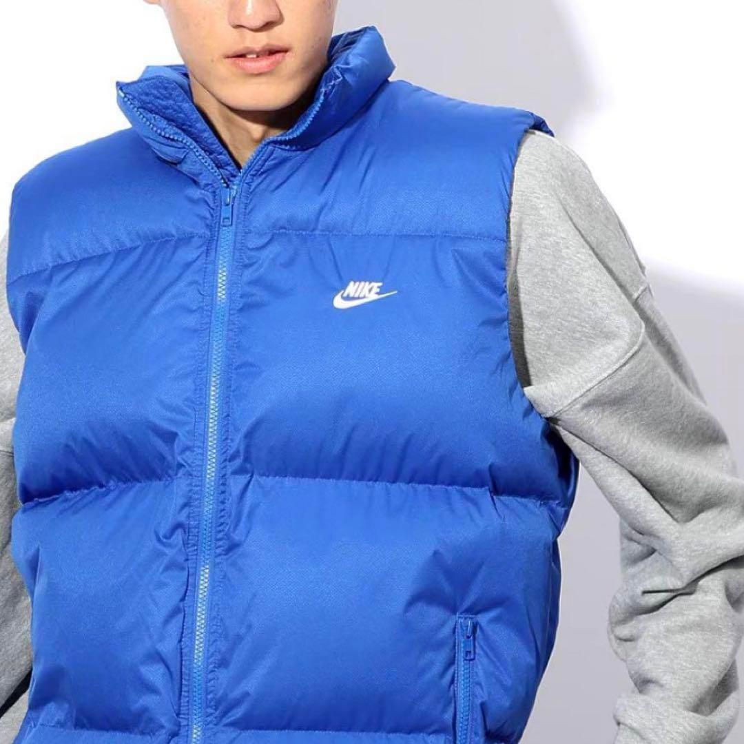 ナイキ プリマロフト ウォーター リペレント パファー ベスト ブルー XL