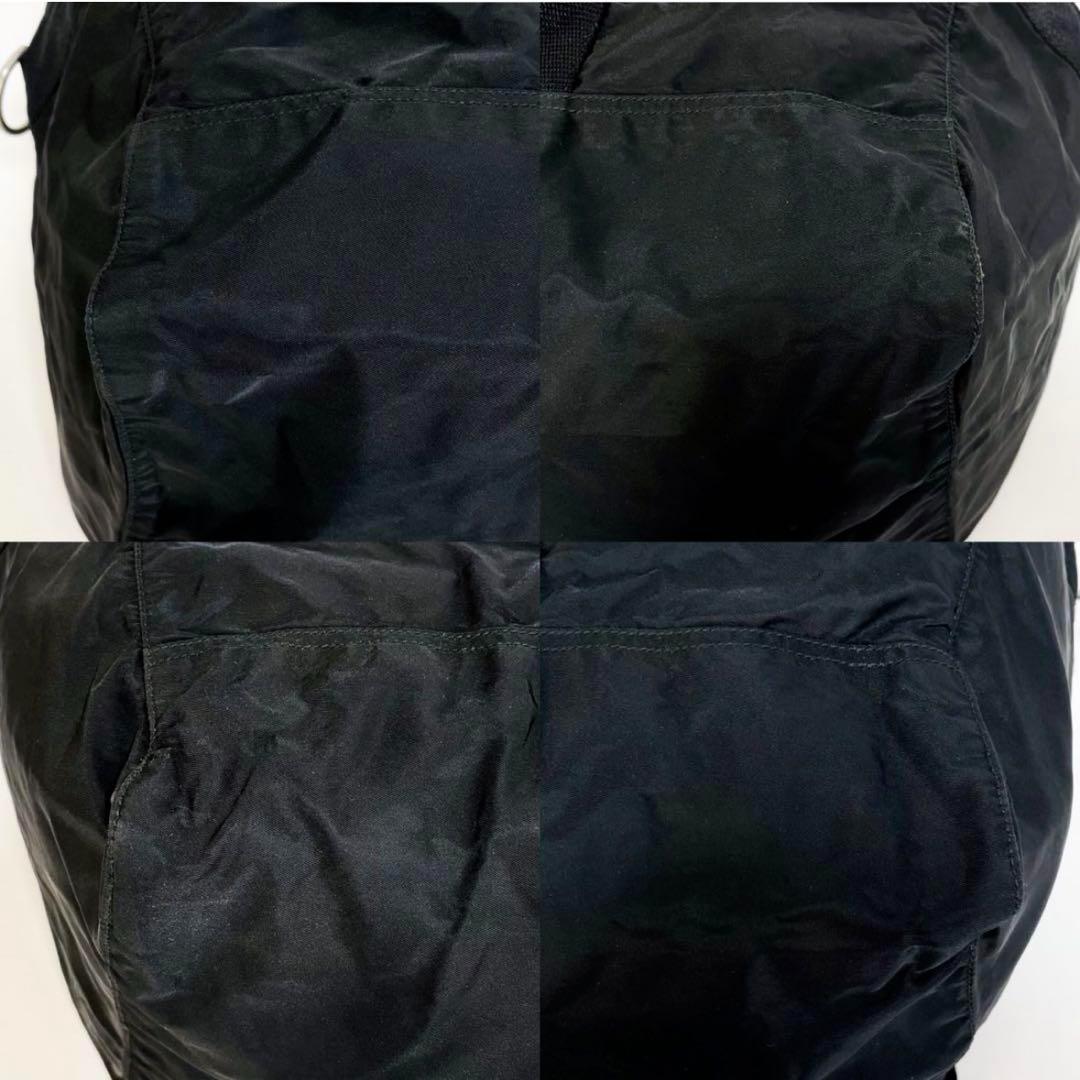 【正規品】PRADA プラダ ボストンバッグ ナイロン 三角ロゴ 黒 大容量