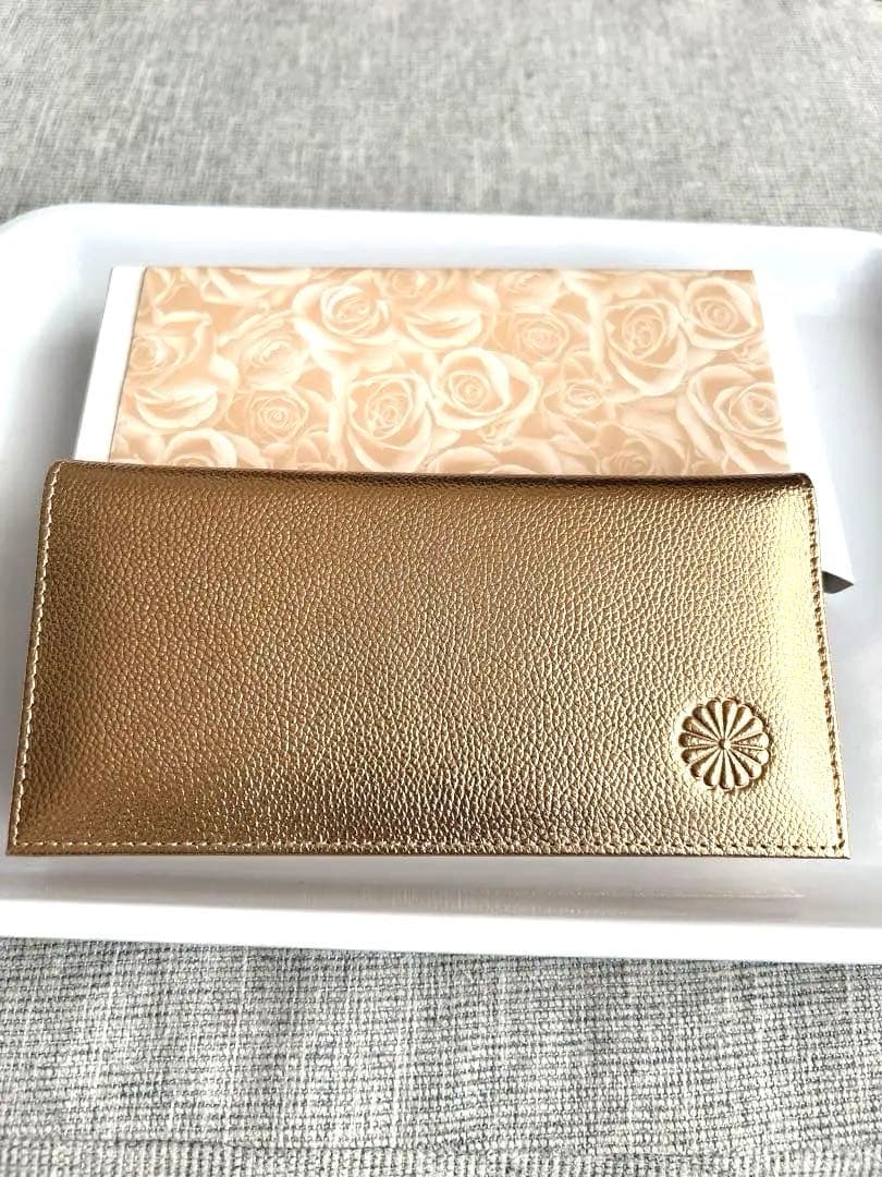皇居財布　長財布　ゴールド