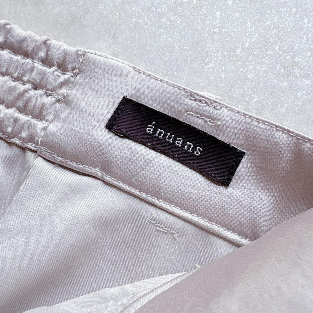 めぇ様★未使用★anuans｜定価1,8万 24SS 綺麗め サテンカーゴパンツ