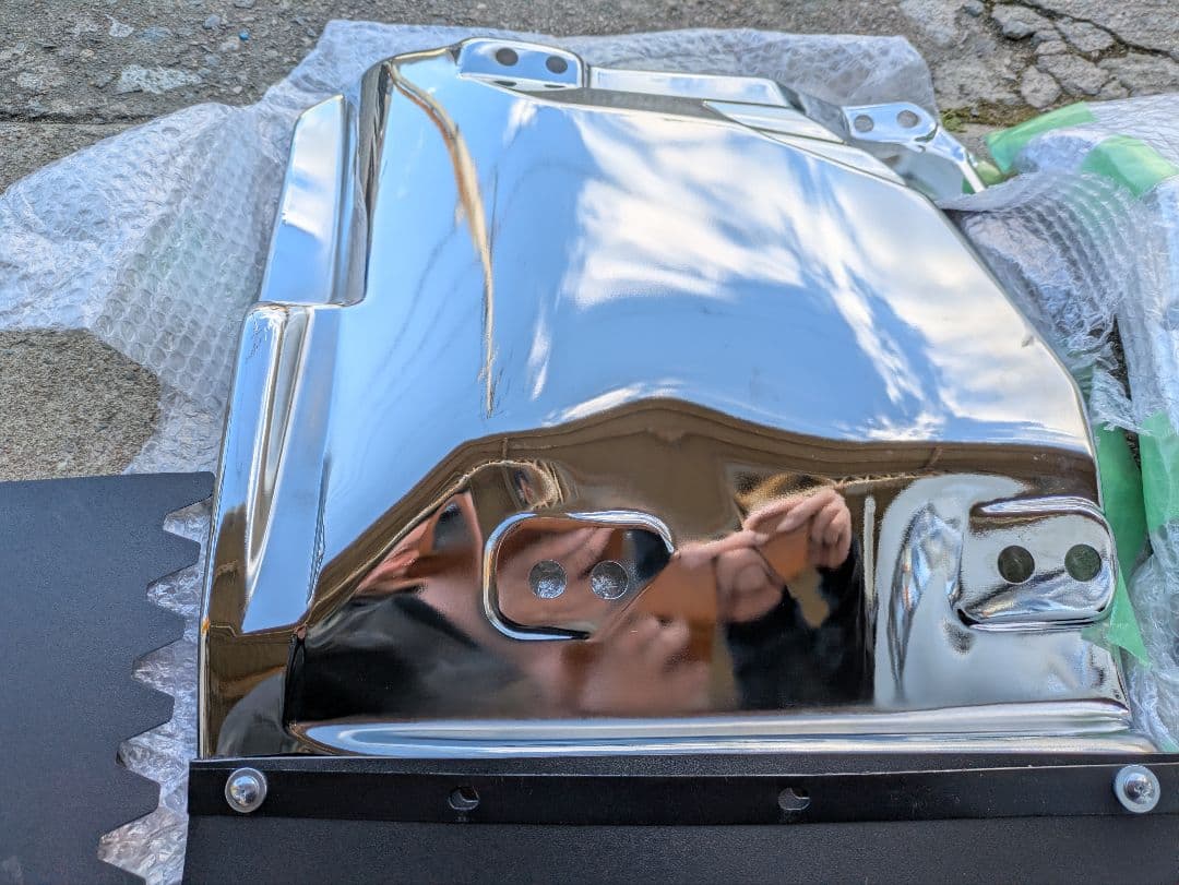 ０７エルフメッキマッドガード泥除け