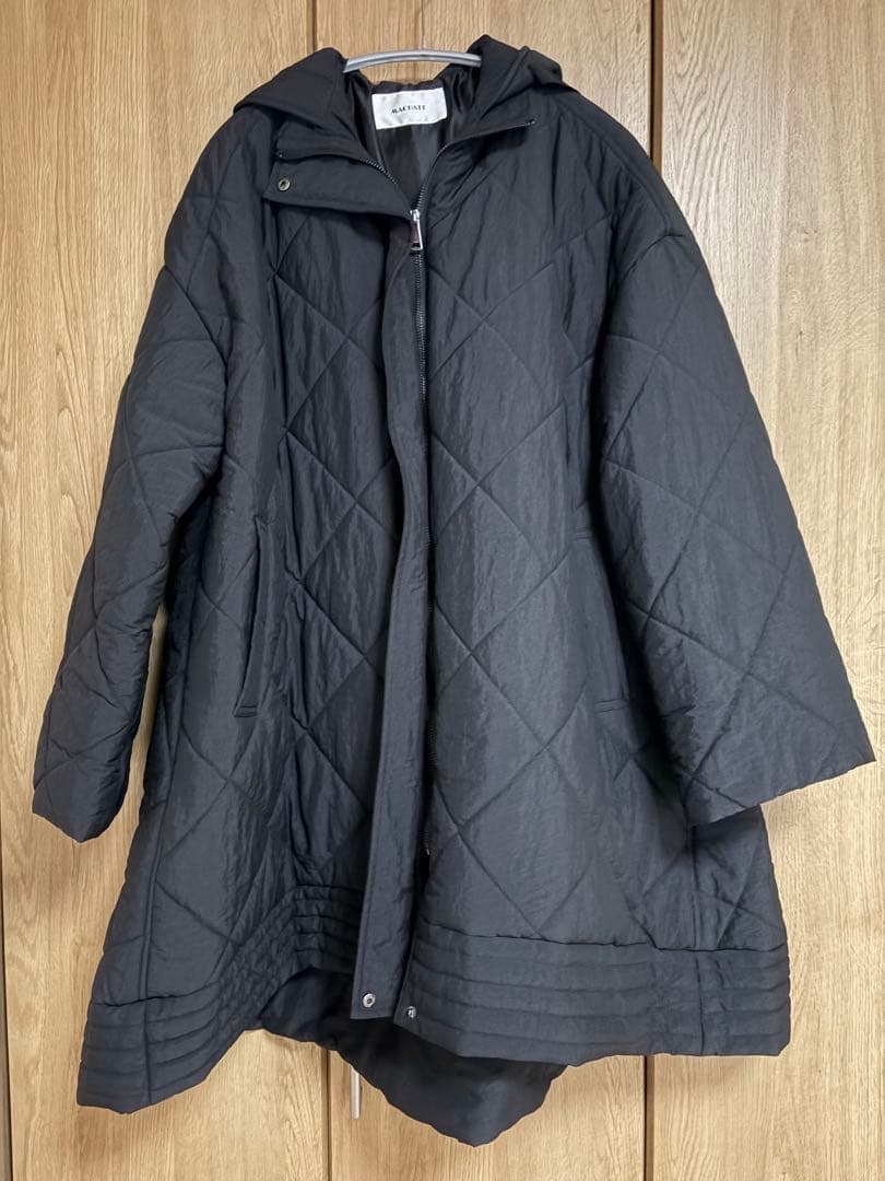 MACHATT キルティングテントコート　ブラック
