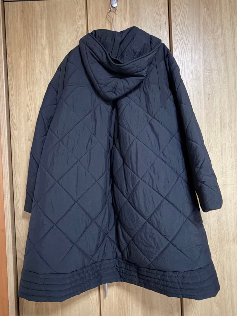 MACHATT キルティングテントコート　ブラック