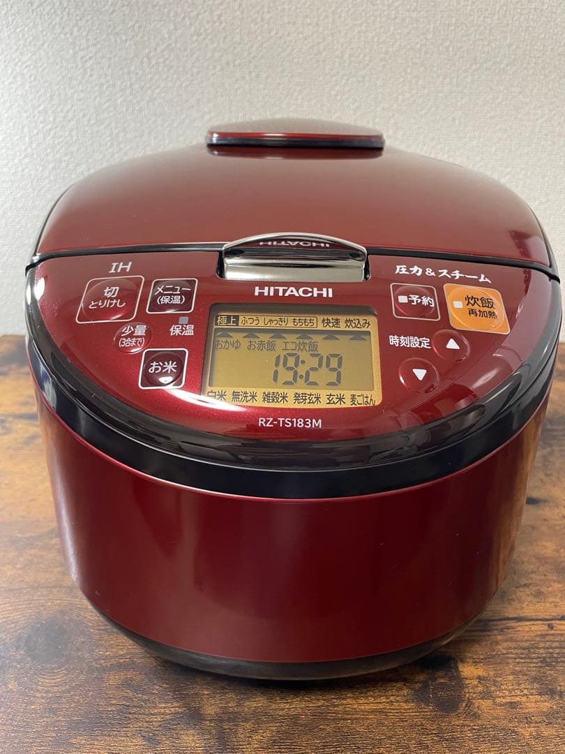 HITACHI RZ-TS183M 炊飯器 ルビーレッド