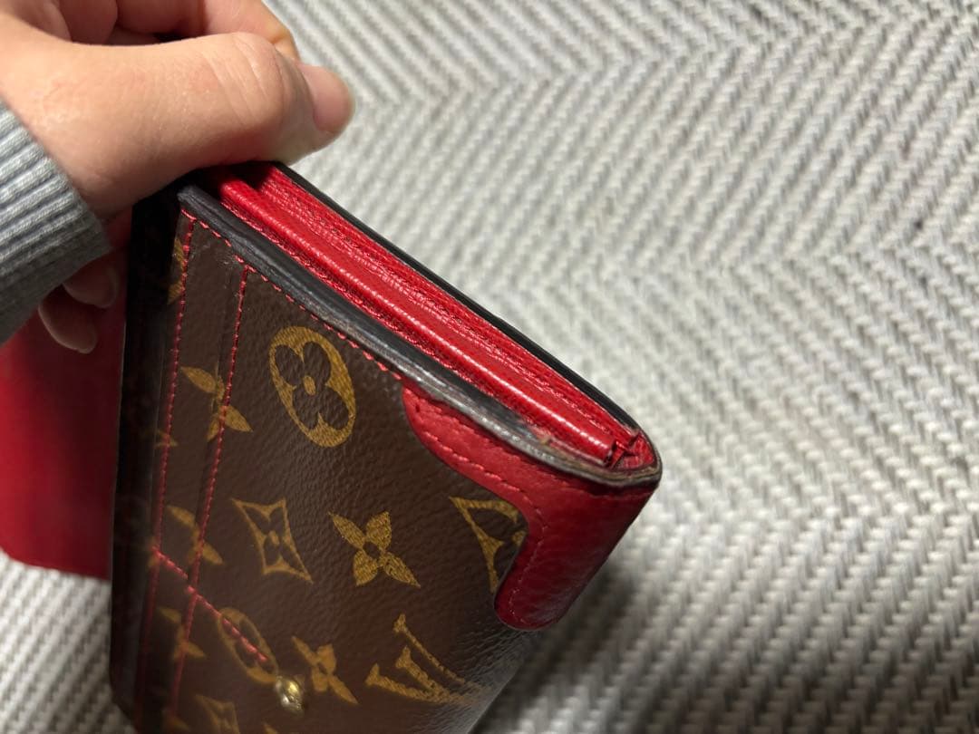 Louis Vuitton 長財布 ブラウン/レッド