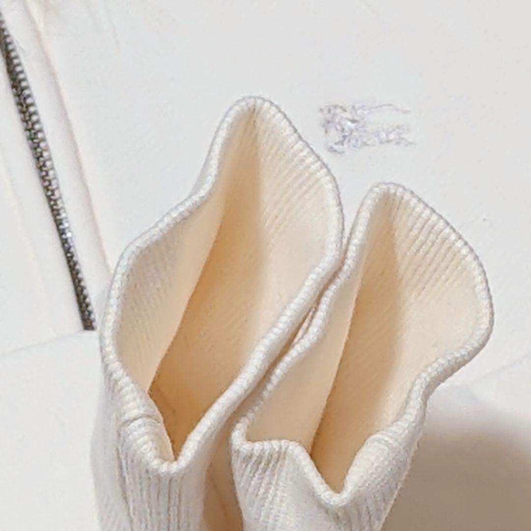 バーバリーブルーレーベル リアルファー 短丈 Wジップパーカー