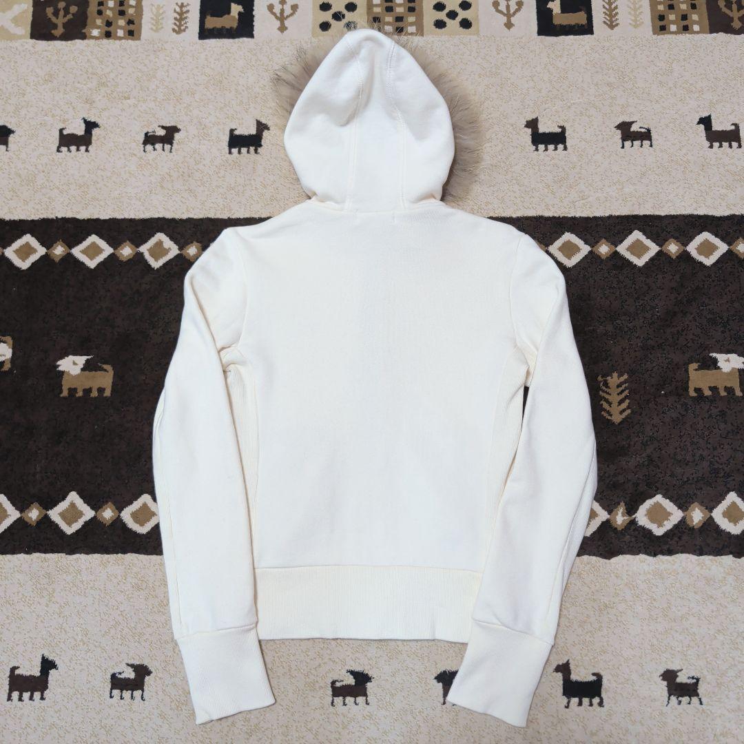 バーバリーブルーレーベル リアルファー 短丈 Wジップパーカー