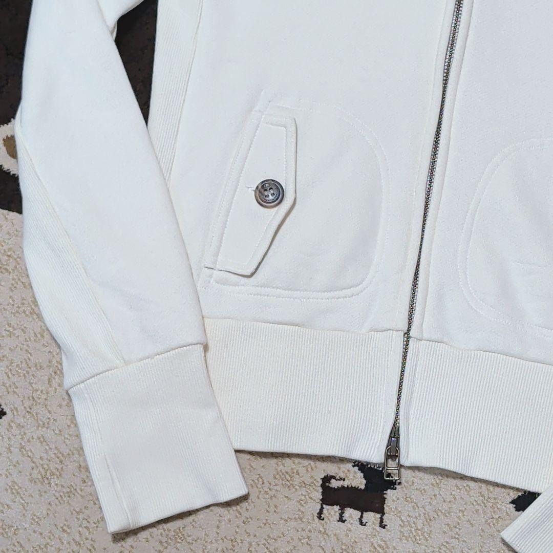 バーバリーブルーレーベル リアルファー 短丈 Wジップパーカー