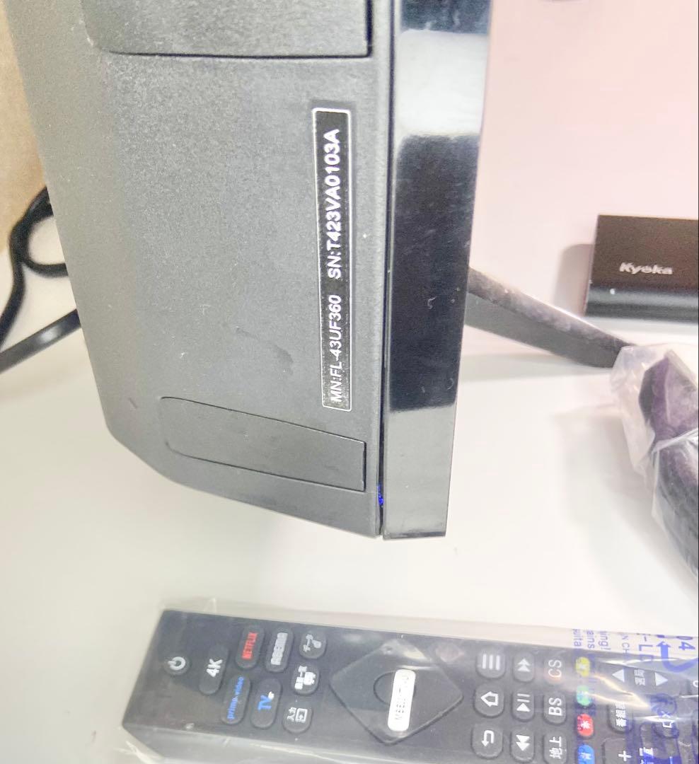 【今だけ特価】FUNAI 43V型 4K FL-43UF360（2024年製）