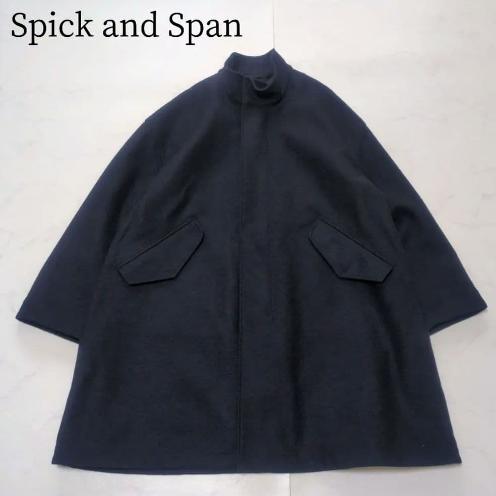 極美品✨️Spick & Span メルトンM-65 フィールドコート 紺 38