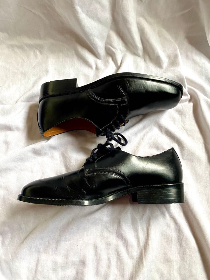 80s ミリタリー 美品 ユーロビンテージ ベルギーフランス オフィサーシューズ