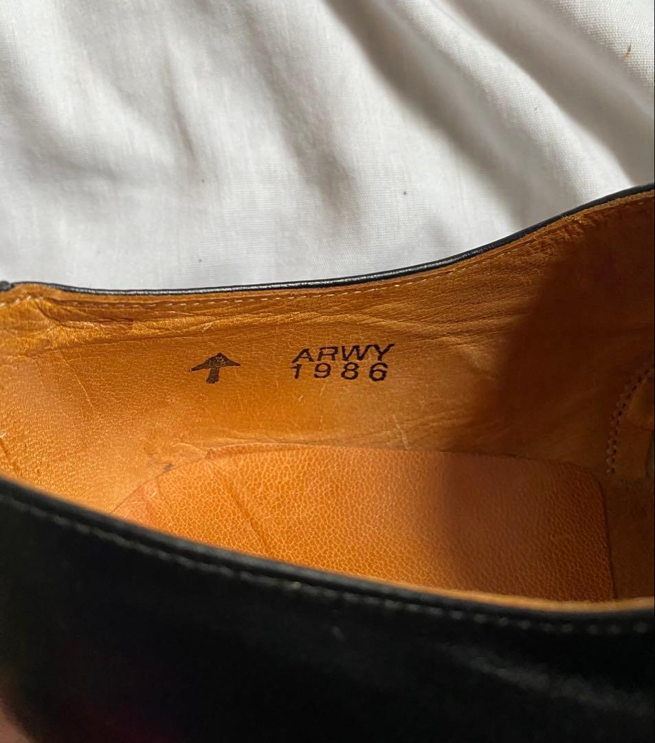 80s ミリタリー 美品 ユーロビンテージ ベルギーフランス オフィサーシューズ