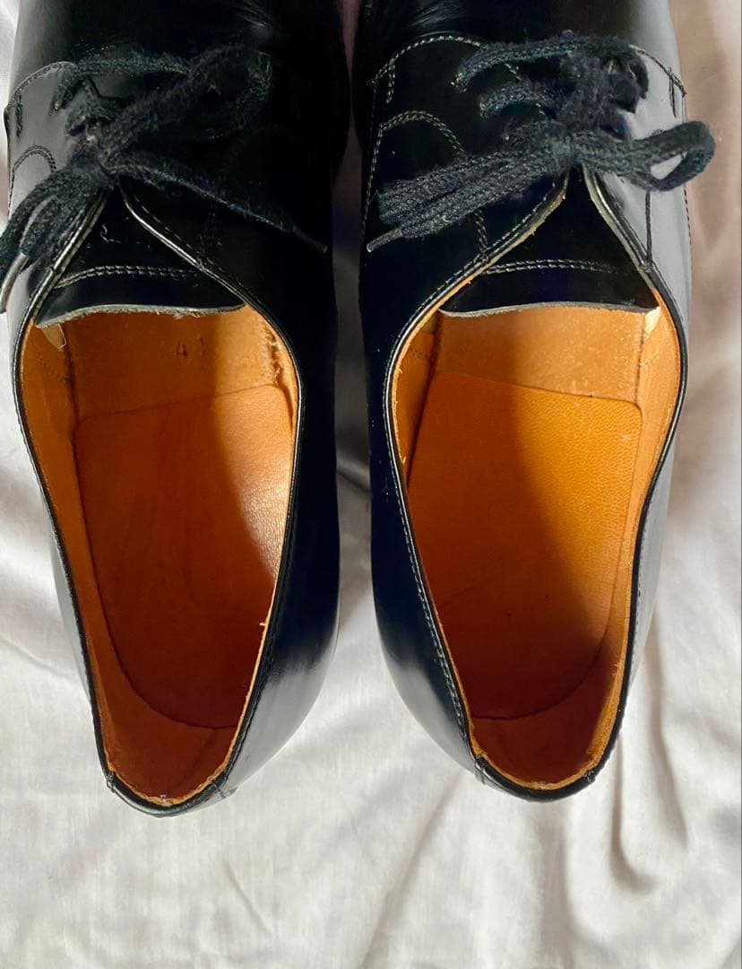 80s ミリタリー 美品 ユーロビンテージ ベルギーフランス オフィサーシューズ