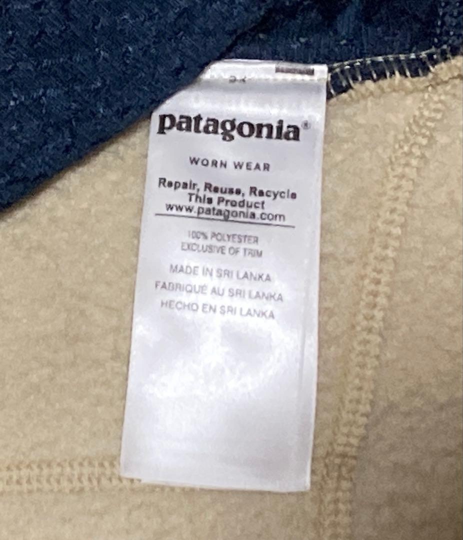 Patagonia フリースベスト クリーム/ネイビー