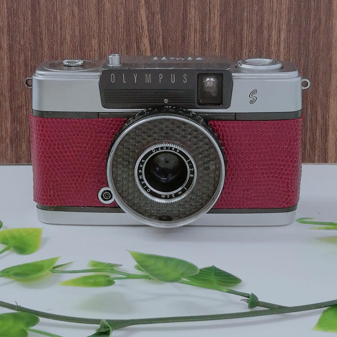 【完動品！！】Olympus Pen-EE S　ワインレッド　フィルムカメラ