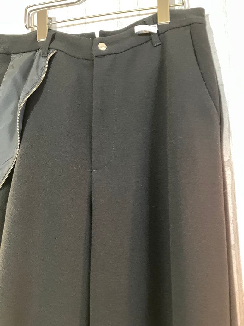 【GRANCY】リバース レイヤードデザイン スラックス ブラック M 完売品