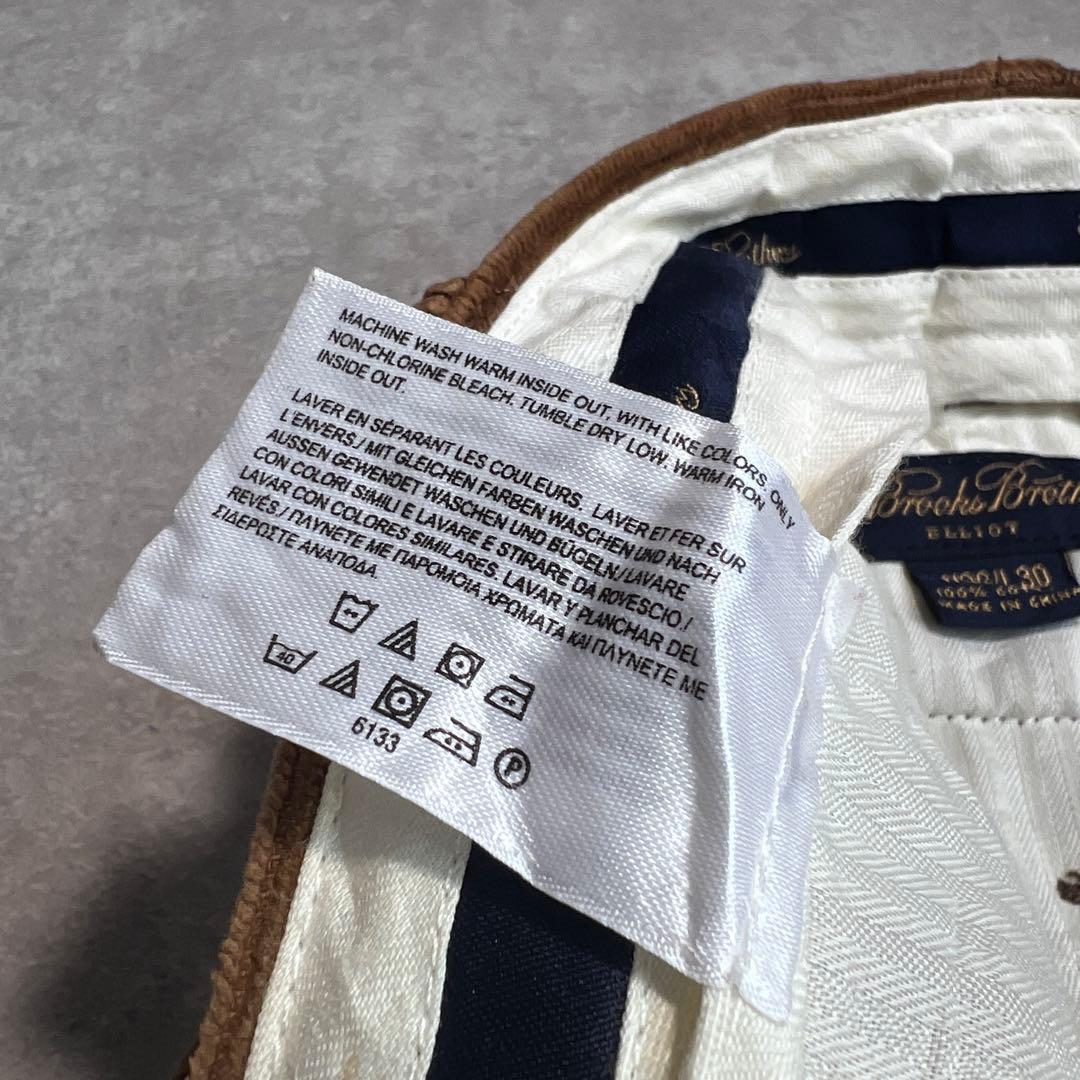 【美品】ブルックスブラザーズ 太畝コーデュロイパンツ ワイド ブラウン36/30