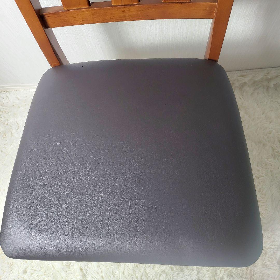 【美品】 木製ダイニングチェア 折りたたみ式 収納 3脚セット 天然木