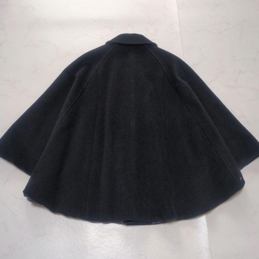 Paul Smith✨️上質ウール100% ポンチョ ケープコート 裏地パープル