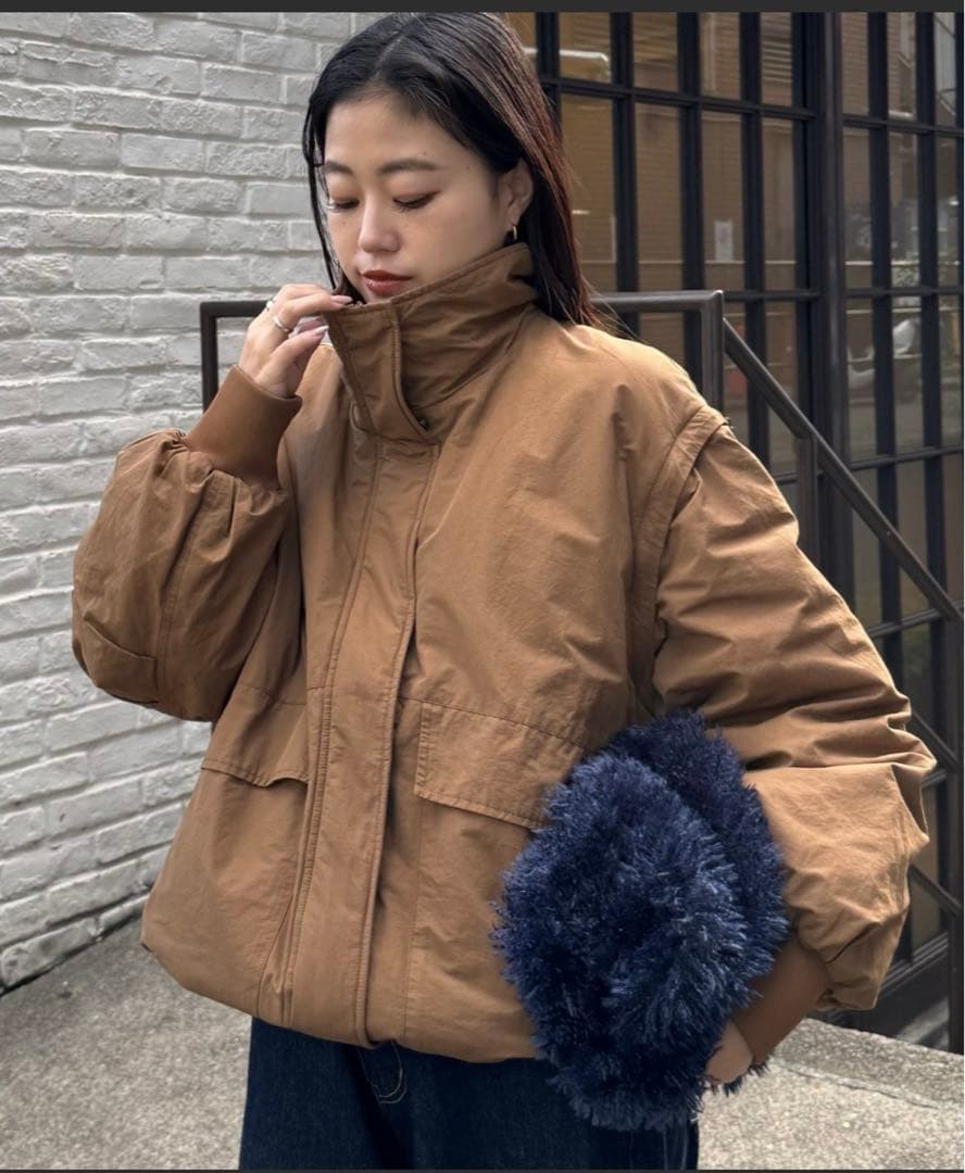 【チャオパニックティピー】BIGポケットスタンドワークアウター　ブラウン