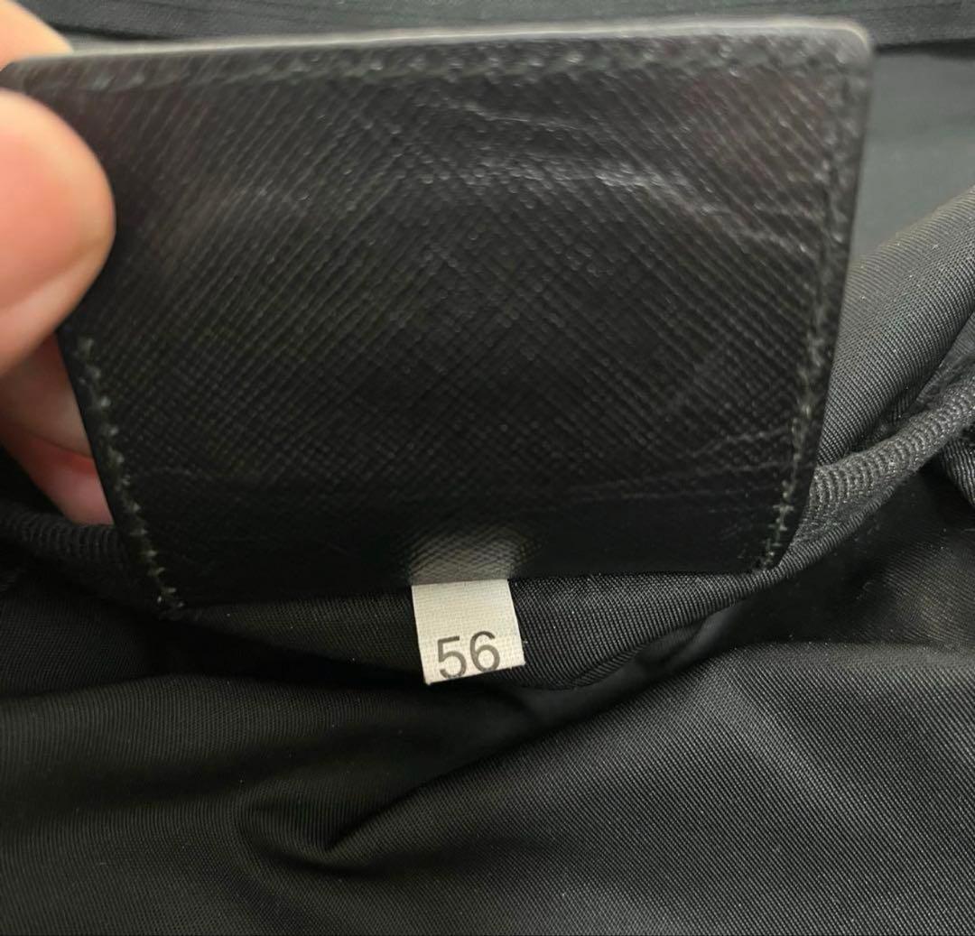 大容量 PRADA ボストンバッグ ブラック 三角ロゴ ナイロン　南京錠