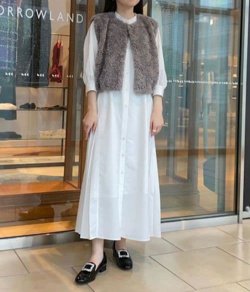 24AW【Ballsey】ランダムファー ショートベスト