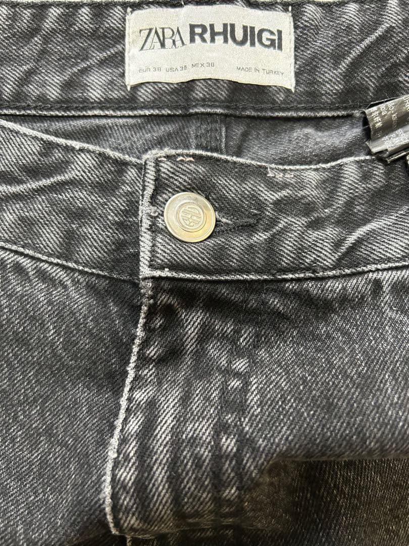 ZARA RHUIGI ペインターデニム　ブラック&ブルーEU38