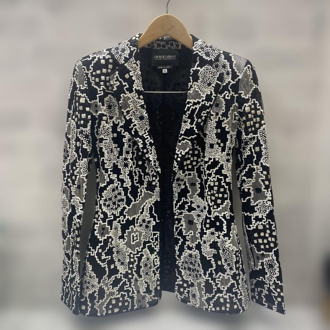 ジョルジオアルマーニ ジャケット スパンコール 38