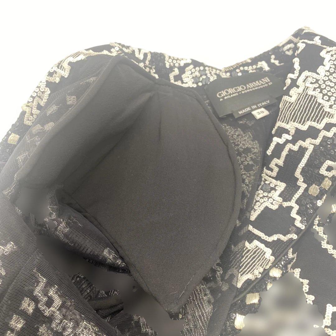 ジョルジオアルマーニ ジャケット スパンコール 38