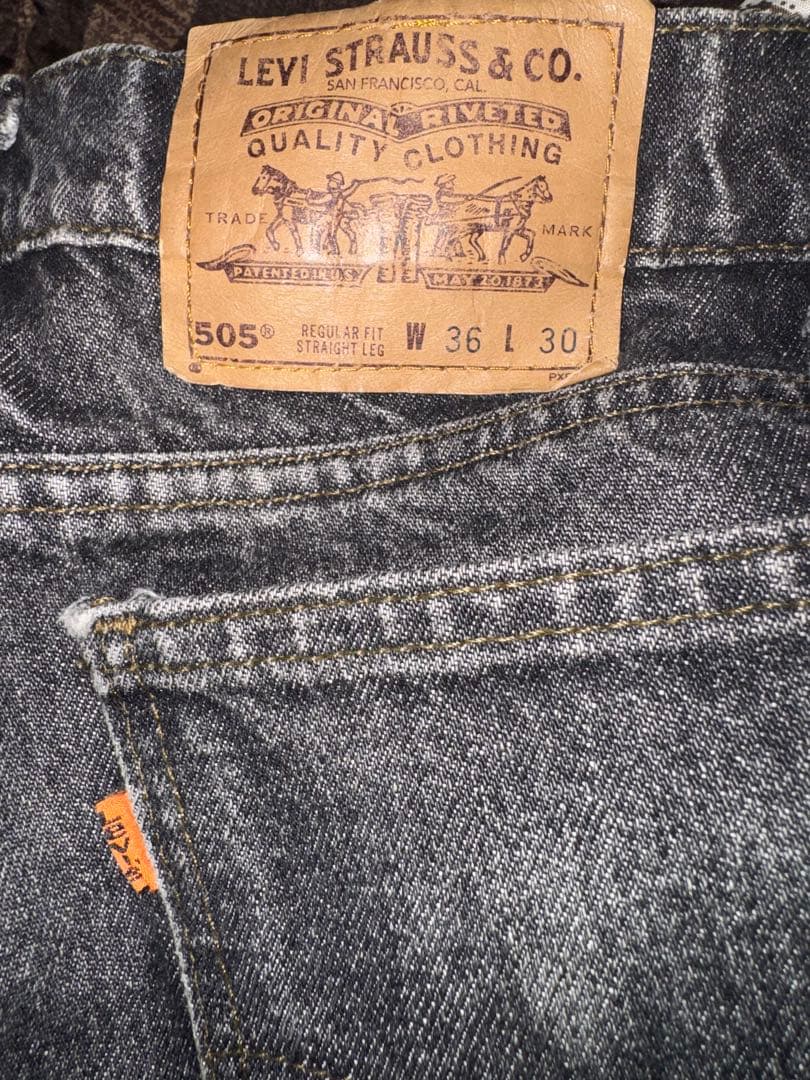 90年製 Levi's 505 ブラック W36 L30 USA