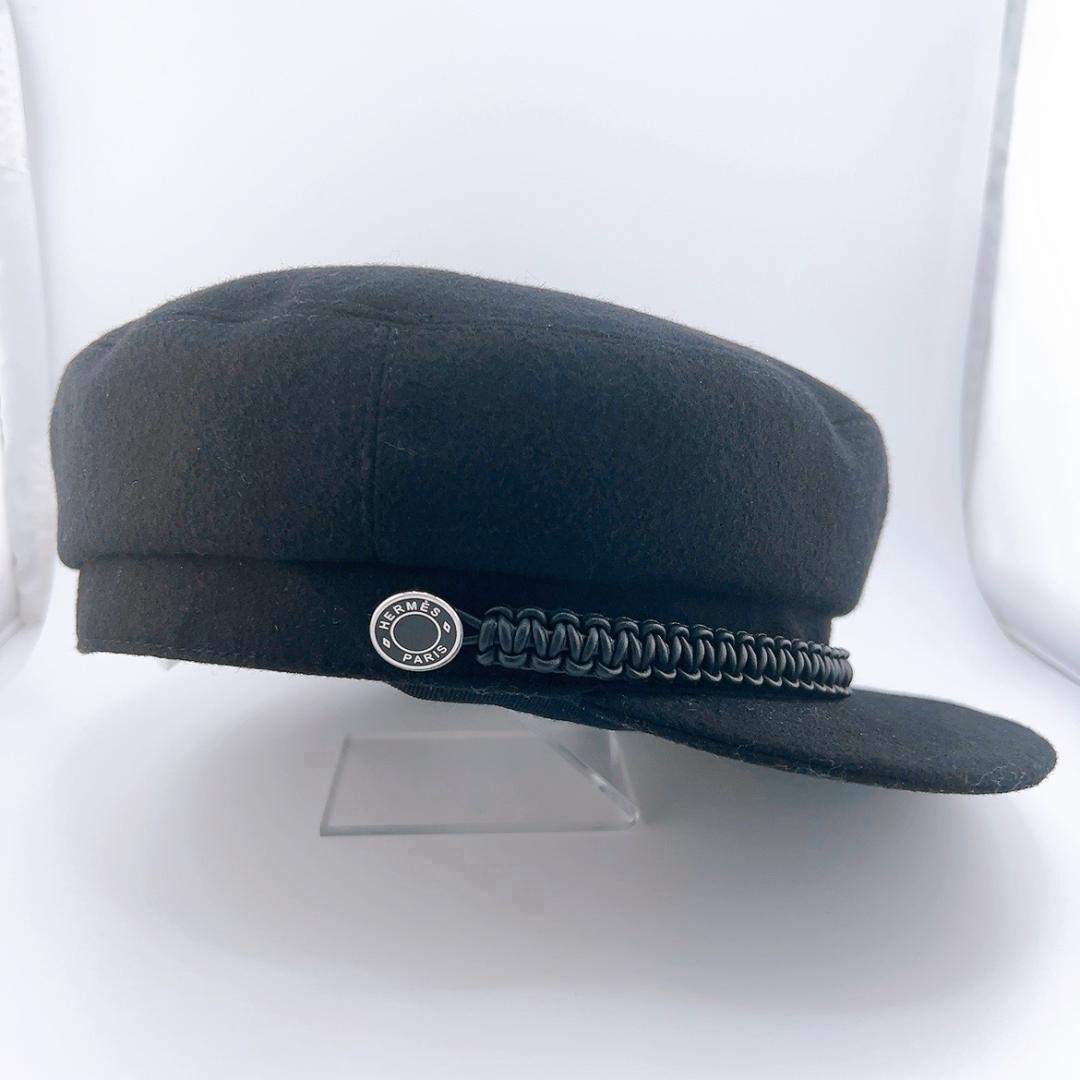 極美品 エルメス カシミヤ カシミア ドーヴィル キャスケット 帽子