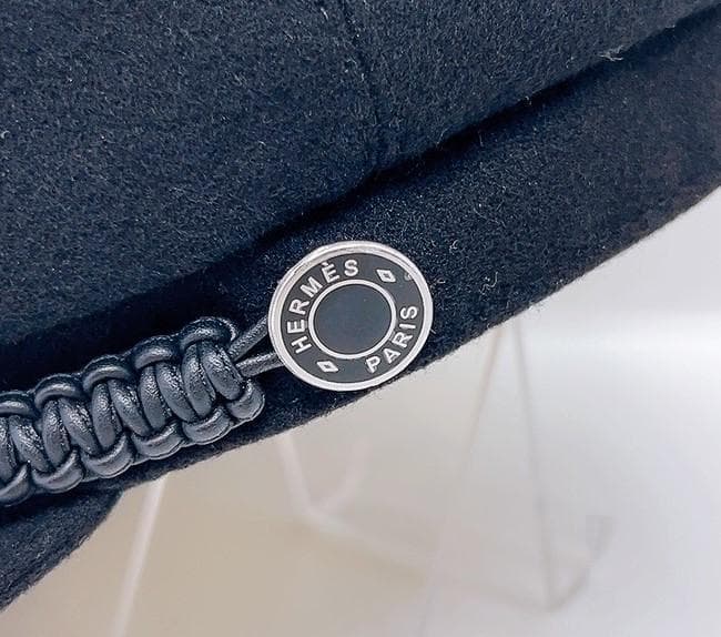 極美品 エルメス カシミヤ カシミア ドーヴィル キャスケット 帽子