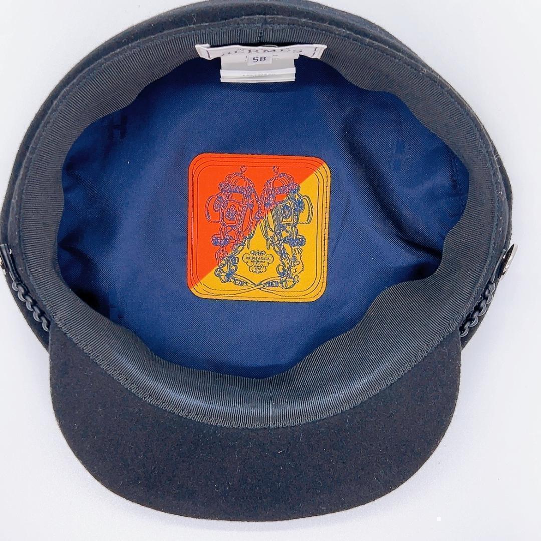 極美品 エルメス カシミヤ カシミア ドーヴィル キャスケット 帽子