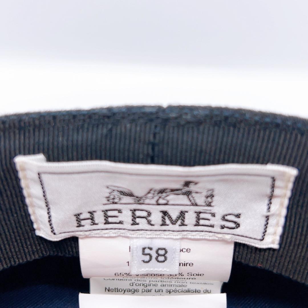 極美品 エルメス カシミヤ カシミア ドーヴィル キャスケット 帽子