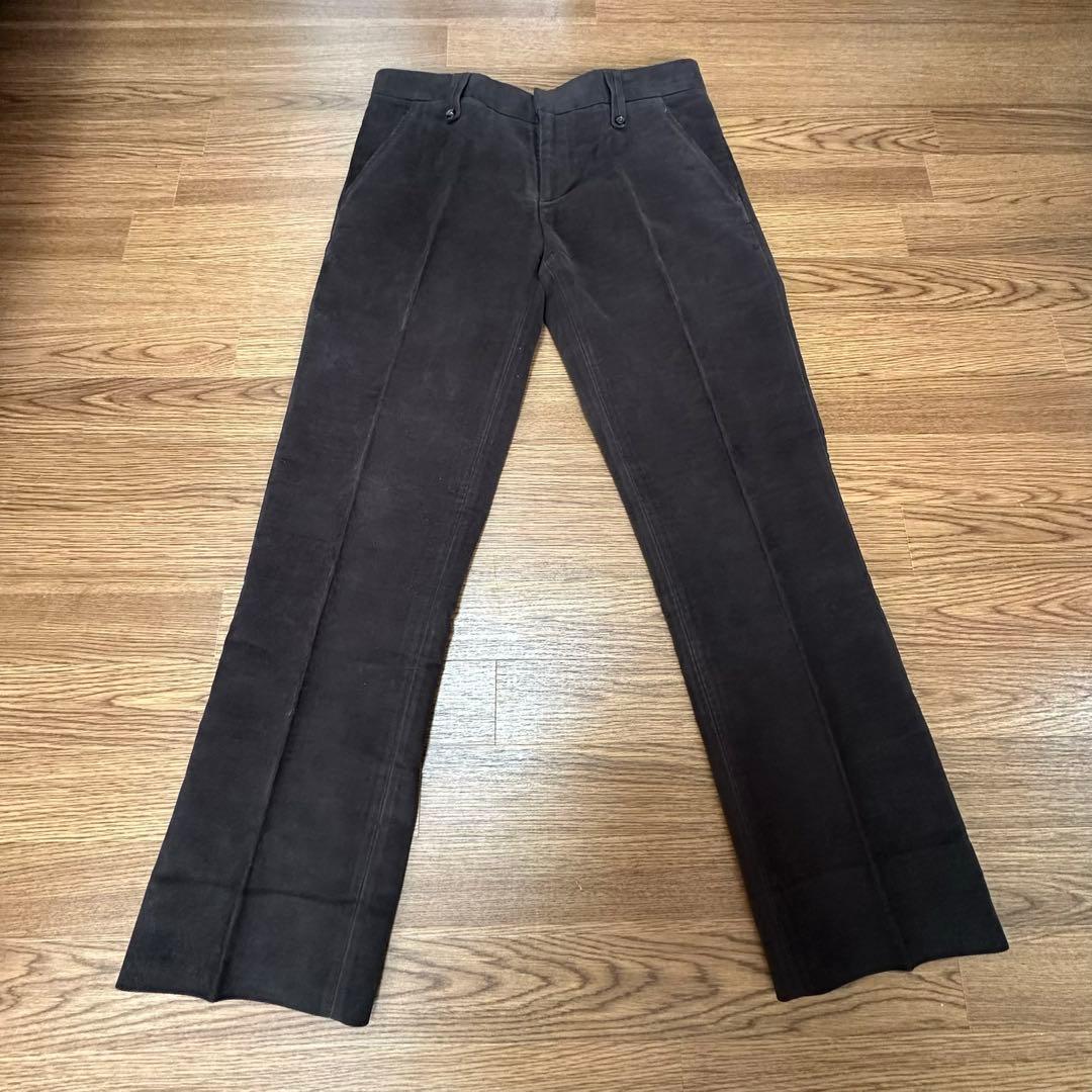 BOTTEGA VENETA コットンベロア テーパードスラックス イタリア製