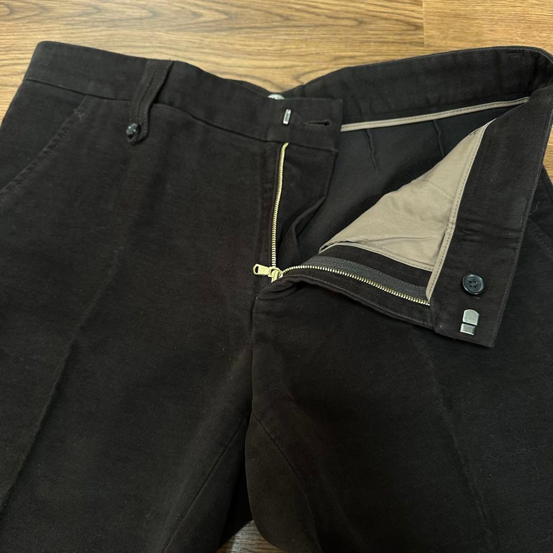 BOTTEGA VENETA コットンベロア テーパードスラックス イタリア製