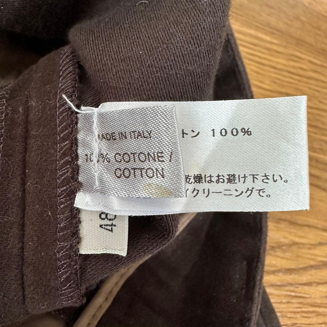 BOTTEGA VENETA コットンベロア テーパードスラックス イタリア製